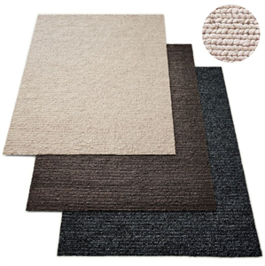 Hand-Braided Textured Wool Rug RH Collection